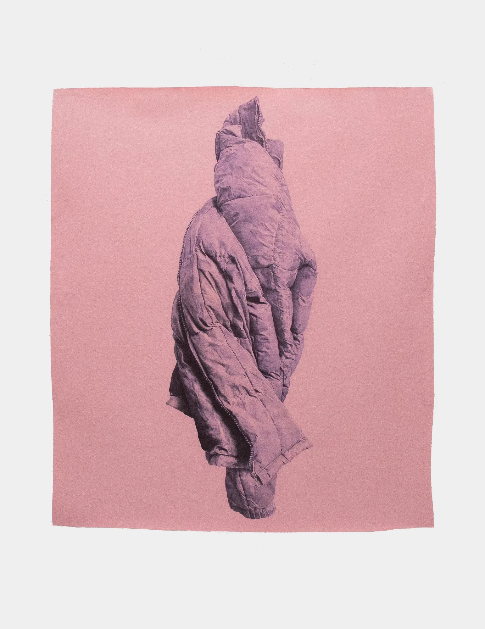 Crisálida, Pluma bic sobre lona plástica, por Eduardo Pavón