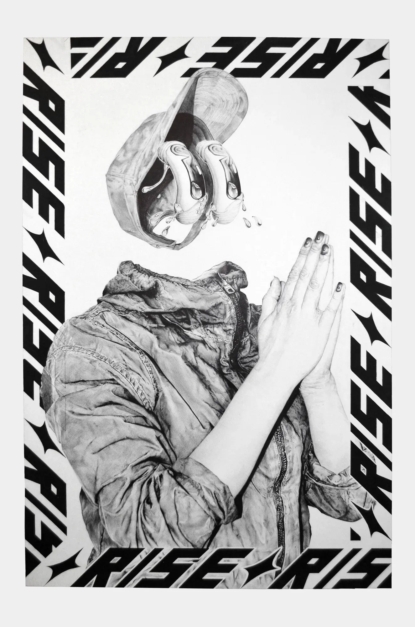 Sin título, Pluma bic sobre papel, por Eduardo Pavón